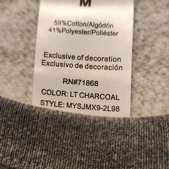 Disney Mickey Mouse Long Sleeve Split Side Pullover Embroidered Sweatshirt.Med - Picture 10 of 11